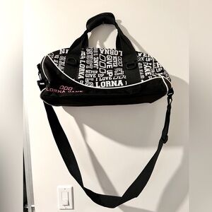 Lorna Jane Black and White Inspiration Gym Bag *Good* MSRP: $119+tax